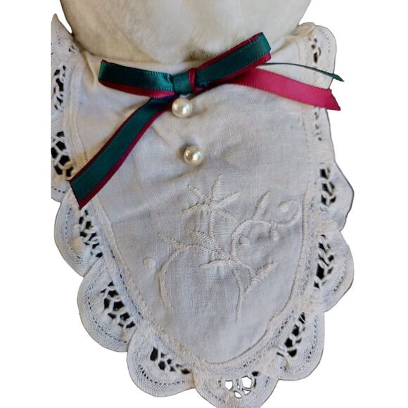 Bunnies and Bows by Brass Key Plush Bunny Rabbit Green Velvet Outfit 24" Toy - Picture 3 of 11